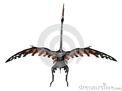 Pterosaur Quetzalcoatlus Cartoon Illustration