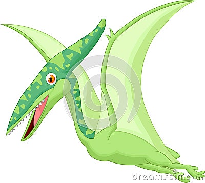 Pterosaurus cartoon Vector Illustration