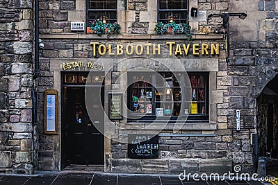 Pub in Edinburghh, Scotland Editorial Stock Photo