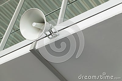 Public address announcement system Stock Photo