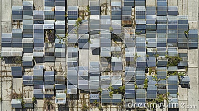 A public art installation made entirely of repurposed solar panels serving as a reminder of the citys commitment to Stock Photo