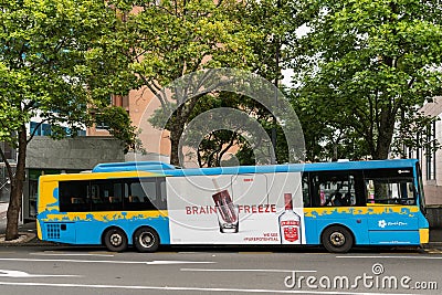 Public Bus in Auckland. Editorial Stock Photo