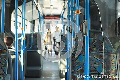 Public city bus Stock Photo