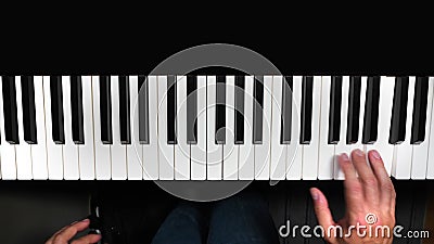 Happy Birthday Played On Piano Keyboard Stock Video ...