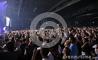 ASAP rocky public during show in barcelona sonar festival Editorial Stock Photo