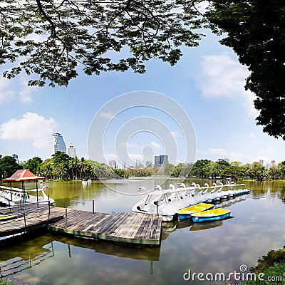 Public garden Stock Photo