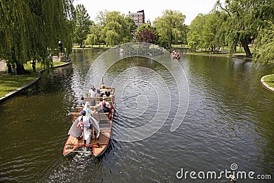 Public Gardens Swan Boats Editorial Stock Photo