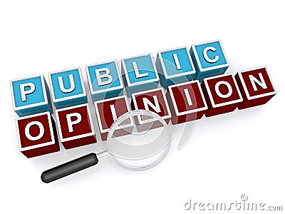 Public opinion Stock Photo