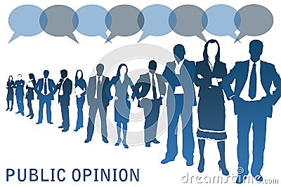 Public opinion Stock Photo