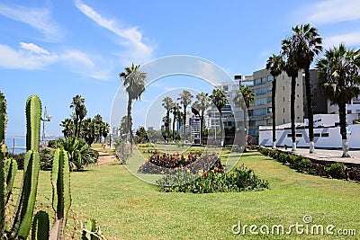 Public Park in Barranco in Lima Editorial Stock Photo