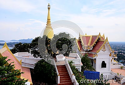 Public place Wat Khao Chong Krachok Temple Wat Thammikaram Worawihan Stock Photo