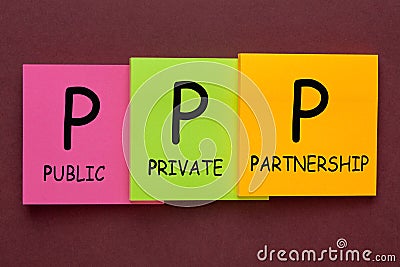 Public-Private Partnership PPP Stock Photo