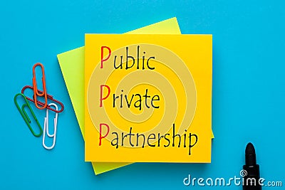 Public-Private Partnership PPP Stock Photo