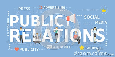 Public relations concept. Vector Illustration