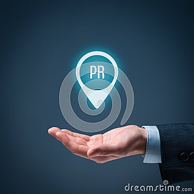 Public relations PR Stock Photo