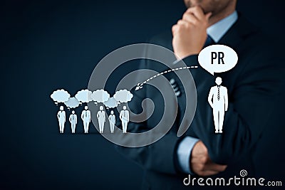 Public relations PR Stock Photo