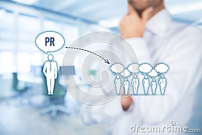 Public relations PR Stock Photo