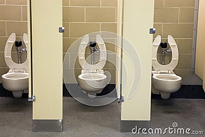 Public restroom Stock Photo
