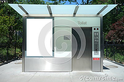 Public Restroom Stock Photo