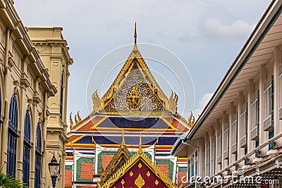 Public royal temple with sky background Stock Photo