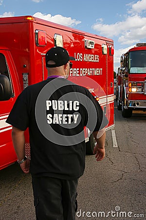 Public safety officer Stock Photo