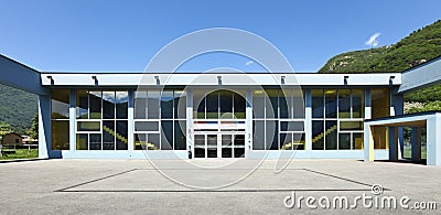 Public school, building from the outside Stock Photo