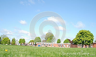 Public school recess Stock Photo