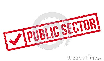 Public Sector rubber stamp Vector Illustration