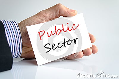 Public sector text concept Stock Photo