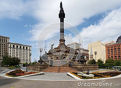 Public square in soldiers and sailors monument Editorial Stock Photo