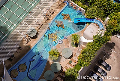 Public Swimming Pool Editorial Stock Photo