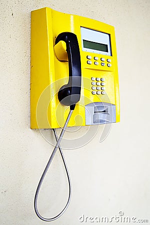 Public telephone Stock Photo