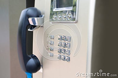 Public telephone Stock Photo