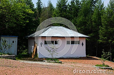 Public toilet Stock Photo