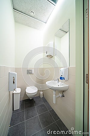 An public toilet Stock Photo