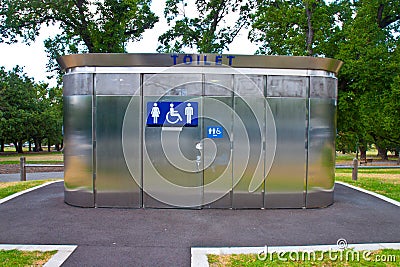 Public toilets Stock Photo