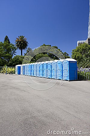 Public Toilets Stock Photo