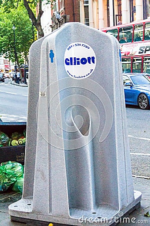 Public toilets in central London Editorial Stock Photo