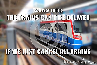 Public transit memes Stock Photo