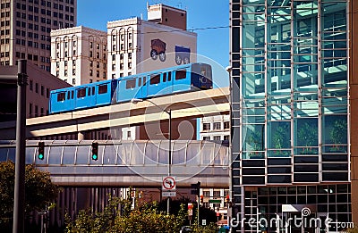 Public Transit Monorail Stock Photo