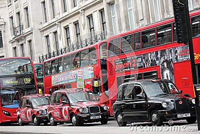 Public Transport in London Editorial Stock Photo