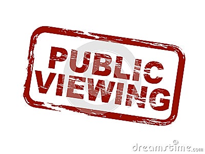 Public viewing Stock Photo