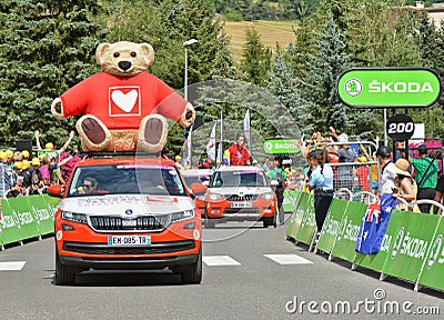 Publicity Caravan, Tour de France 2017 Editorial Stock Photo