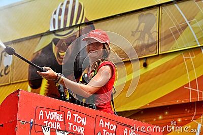 Publicity Caravan, Tour de France 2017 Editorial Stock Photo