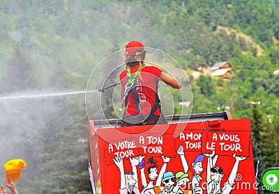 Publicity Caravan, Tour de France 2017 Editorial Stock Photo