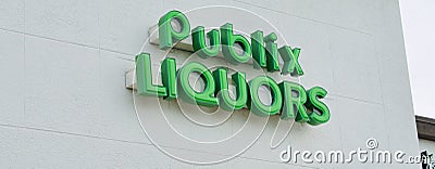 Publix Liquors and Spirits Editorial Stock Photo