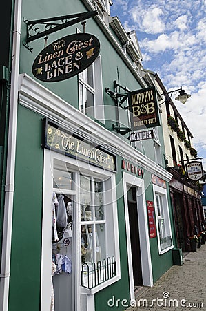 Pubs and shops in Ireland Editorial Stock Photo