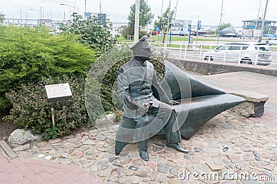 Monument of Mariusz Zaruski brigadier-general Editorial Stock Photo