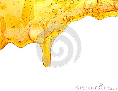 Puddle of honey Stock Photo