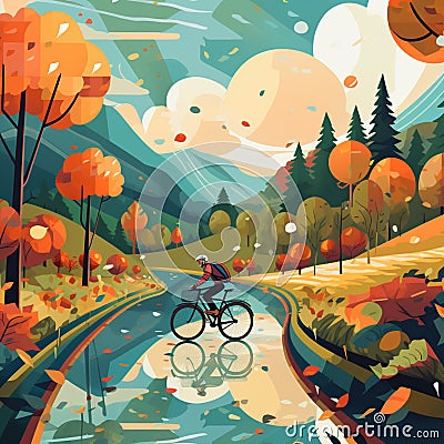 From Puddle Jumping to Bike Cruising: Exploring All Terrain Cartoon Illustration